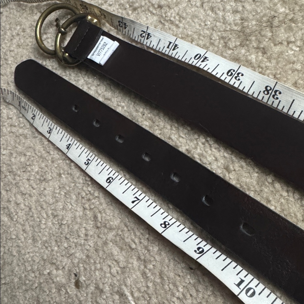 Banana Republic Brown Goldtone Double O-Ring Belt Large - Picture 13 of 13